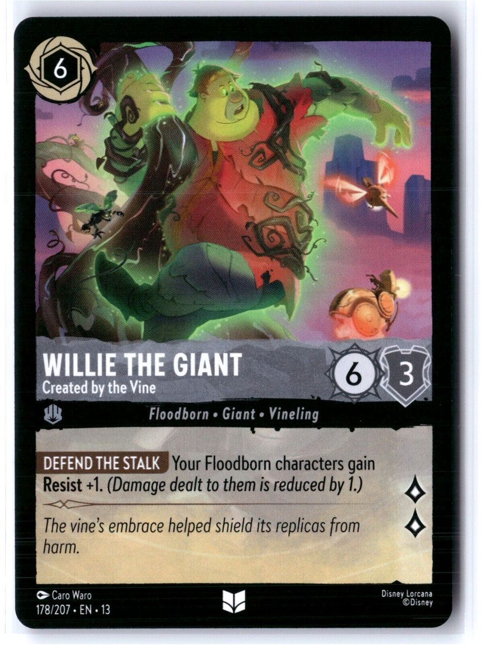 Willie the Giant - Created by the Vine Uncommon Attack of the Vine! 178/207 NM